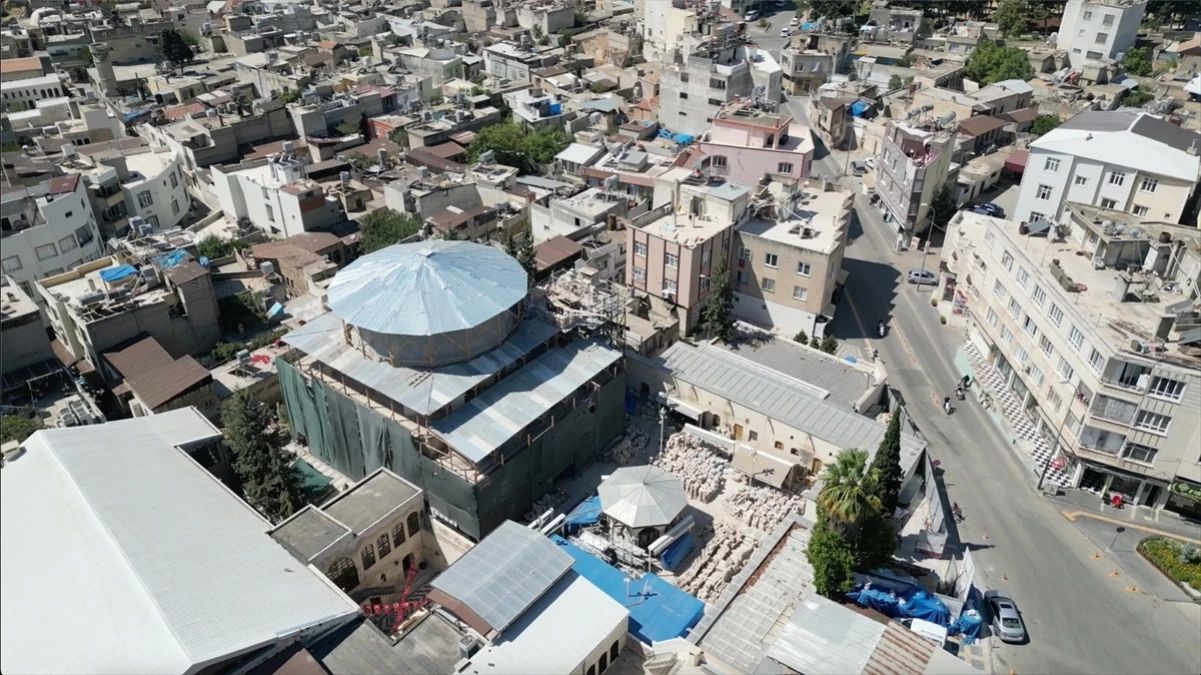 Kilis’teki tarihi camilerde restorasyon çalışmaları devam ediyor